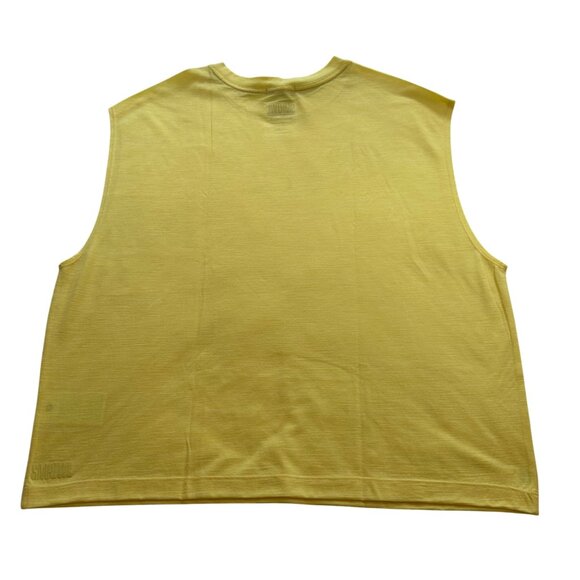 Smartwool Womens Yellow Sleeveless Tee XL Merino Wool & Polyester - Picture 11 of 11